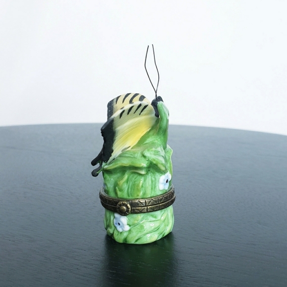 *Last Chance* Eastern Tiger Swallow Butterfly Porcelain Hinged Box PHB Midwest - Picture 5 of 12